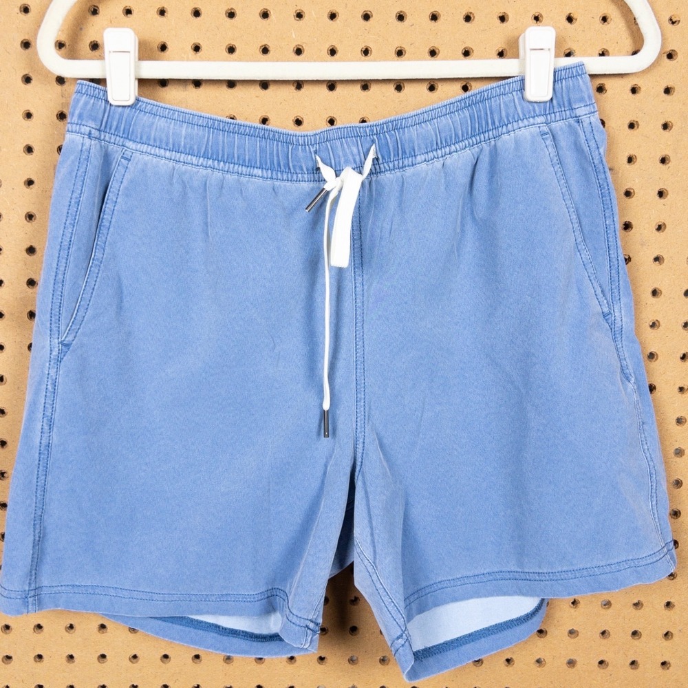 Fair Harbor Blue Drawstring Shorts Elastic Waist Casual Summer Beach Shorts